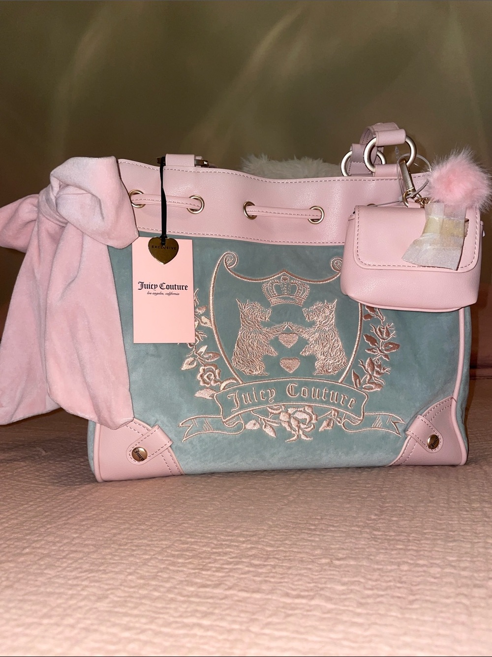 NWT Juicy Couture New Love Chapter Tote in Frosty Green ❄️ 🌱